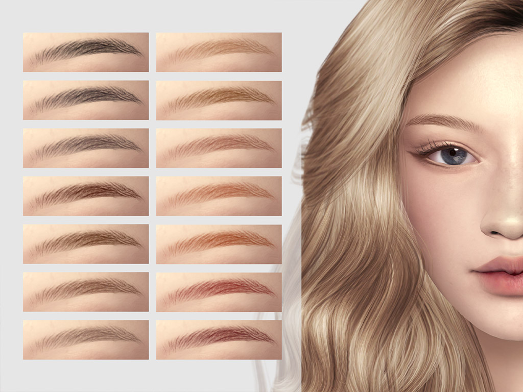 sims 4 natural eyebrows