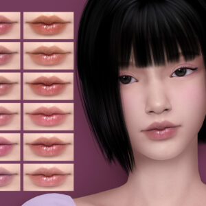 sims 4 natural glossy lipstick