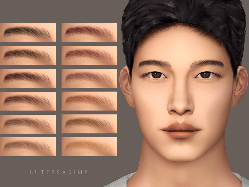 Sims 4 male eyebrows cc