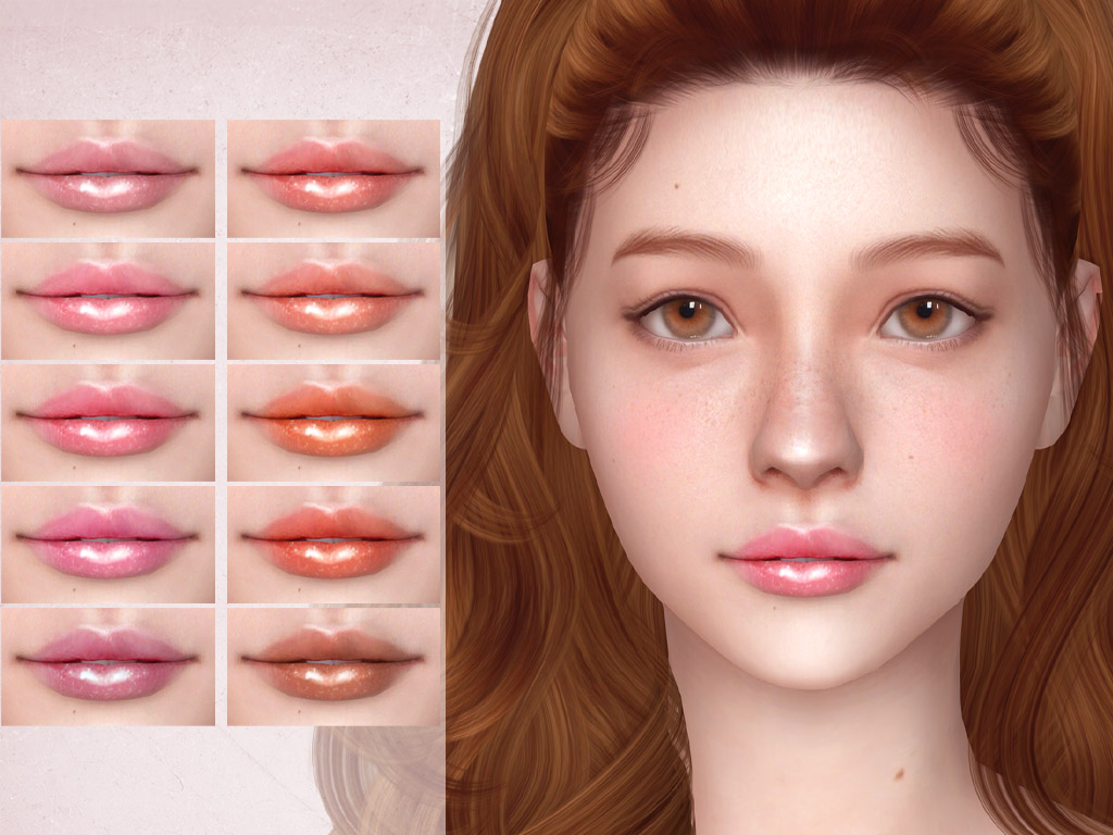 sims 4 glossy lipstick cc