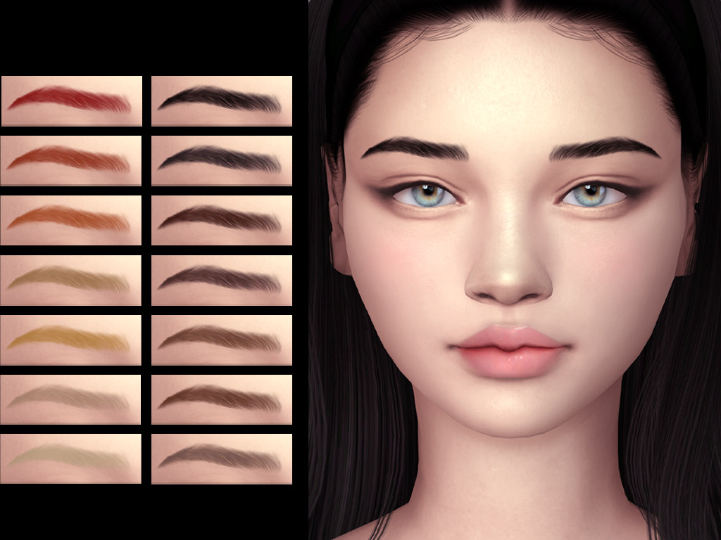 sims 4 female eyebrows cc